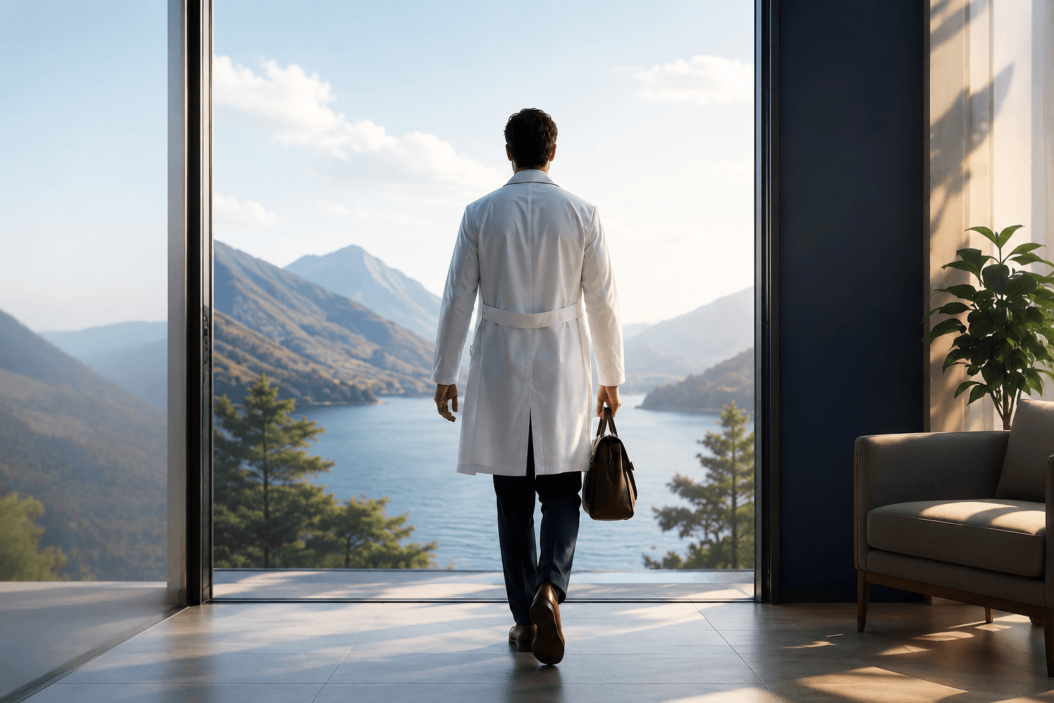 Physician stepping into independence
